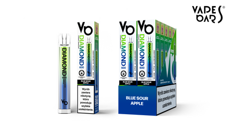 Blue Sour Apple Vapes Bars Diamond 600