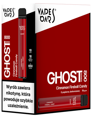 Cinnamon Fireball Vapes Bars Candy GHOST800