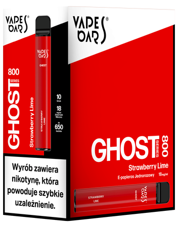 Strawberry Lime Vapes Bars Ghost 800