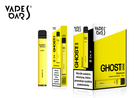 Banana Ice Vapes Bars GHOST 800