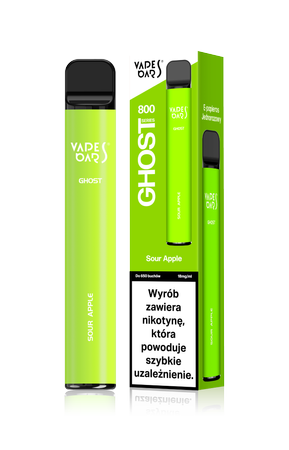 Sour Apple Vapes Bars GHOST 800 